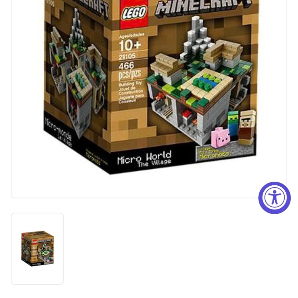 Lego Minecraft Micro World The Village Set - Multicolor